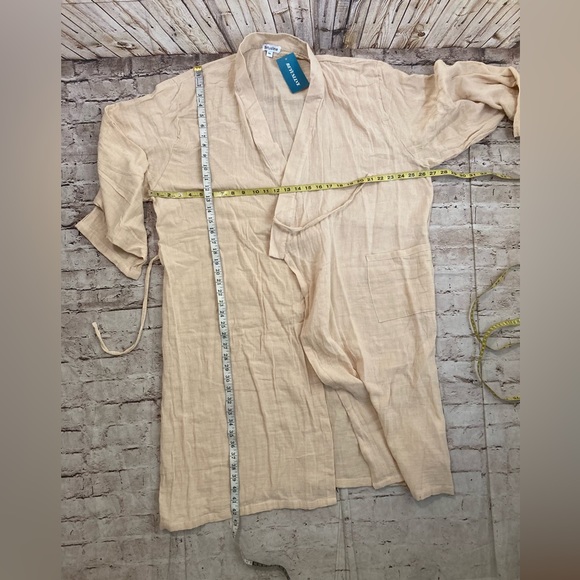NWT BETUSLINE beige Crossover cotton blend woman’s robe size 2 XL - Picture 12 of 13